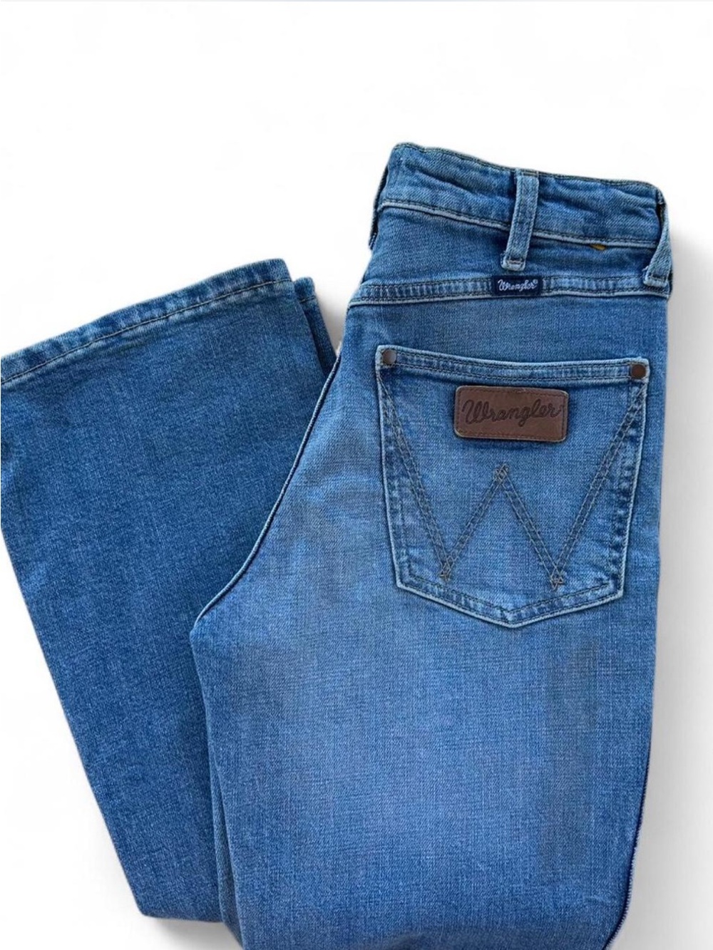 Wrangler blue Jeans Retro High Rise Boot Size 27x34